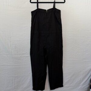 AB Studio Black Strappy Jumpsuit NWT size 6 100% Cotton